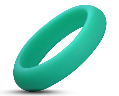 Aqua Silicone Ring With Rounded Edge - Matte Finish | 5mm