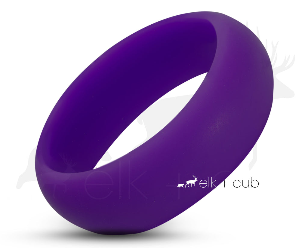 Mens purple on sale silicone ring